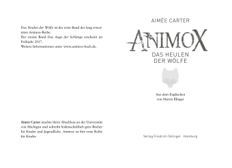 Animox 1. Das Heulen der Wölfe