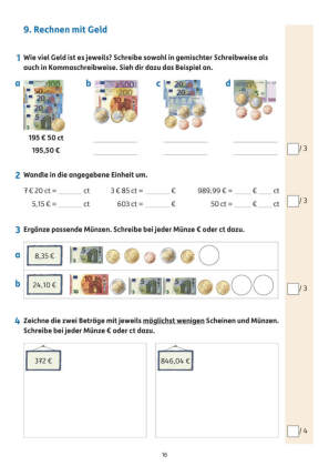 Übungsheft mit Tests in Mathe 3. Klasse