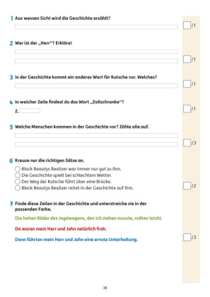 Übungsheft mit Tests in Deutsch 3. Klasse