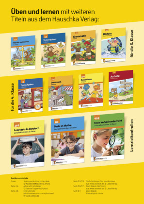 Übungsheft mit Tests in Deutsch 3. Klasse