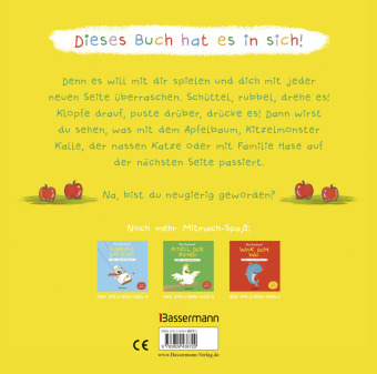 Schüttel den Apfelbaum - Ein Mitmachbuch. Für Kinder von 2 bis 4 Jahren. Schaukeln, schütteln, pusten, klopfen und sehen was passiert.