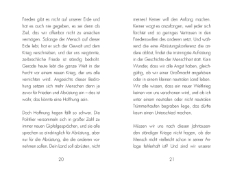 Niemals Gewalt!