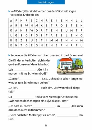 Mathe und Deutsch 4. Klasse Übungsblock