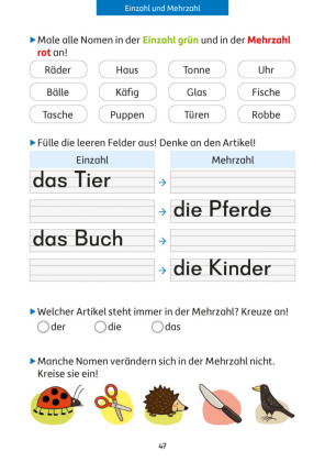 Mathe und Deutsch 2. Klasse Übungsblock