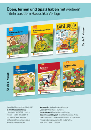 Mathe und Deutsch 2. Klasse Übungsblock