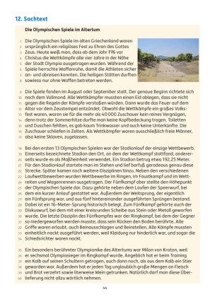 Übungsheft mit Lesetests in Deutsch 4. Klasse