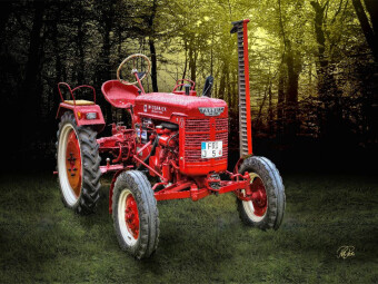 CALVENDO Puzzle Oldtimer Traktor McCormick | 1000 Teile Lege-Größe 64x48cm Foto-Puzzle für glückliche Stunden