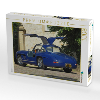 CALVENDO Puzzle Mercedes 300 SL Aluminium | 1000 Teile Lege-Größe 64x48cm Foto-Puzzle für glückliche Stunden