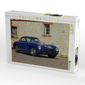 CALVENDO Puzzle Mercedes 300 SL Aluminium | 1000 Teile Lege-Größe 64x48cm Foto-Puzzle für glückliche Stunden