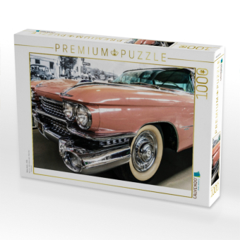 CALVENDO Puzzle Retro Auto - USA | 1000 Teile Lege-Größe 64x48cm Foto-Puzzle für glückliche Stunden