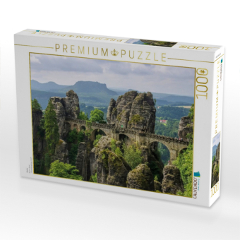 CALVENDO Puzzle Bastei | 1000 Teile Lege-Größe 64x48cm Foto-Puzzle für glückliche Stunden