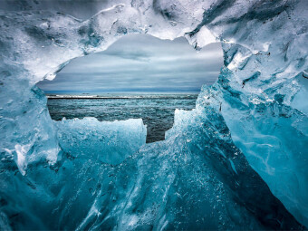 CALVENDO Puzzle Diamond Beach am Jökulsárlón (Eissee) | 1000 Teile Lege-Größe 64x48cm Foto-Puzzle für glückliche Stunden