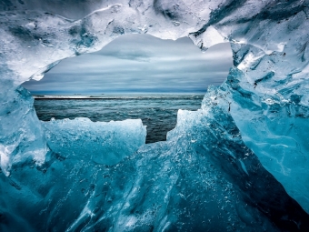 CALVENDO Puzzle Diamond Beach am Jökulsárlón (Eissee) | 1000 Teile Lege-Größe 64x48cm Foto-Puzzle für glückliche Stunden