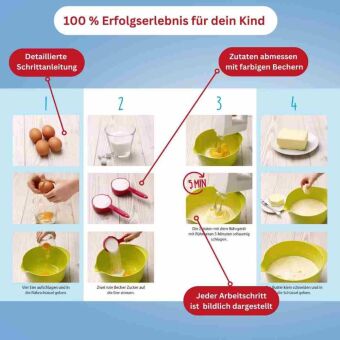 Kinderleichte Becherküche - Leckere Backideen für Kinder (Band 2), m. 1 Buch, m. 3 Beilage, 4 Teile