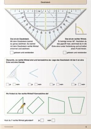 Mein Geometrieheft 3/4