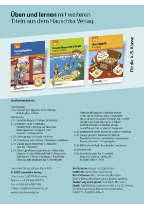 Englisch 4. Klasse Übungsblock