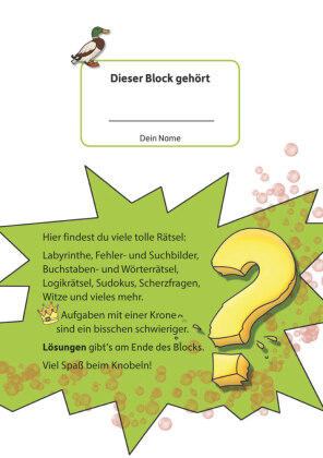 Rätselblock ab 8 Jahre - Band 1.Bd.1