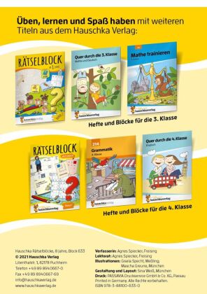 Rätselblock ab 8 Jahre - Band 1.Bd.1