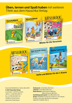 Rätselblock ab 5 Jahre - Band 1.Bd.1