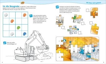WAS IST WAS Junior Mitmach-Heft Baustelle