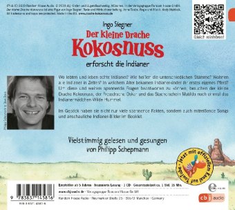 Der kleine Drache Kokosnuss erforscht: Die Indianer,1 Audio-CD