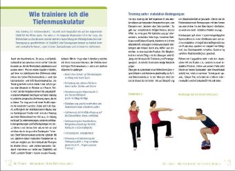 Tiefenmuskulatur Training
