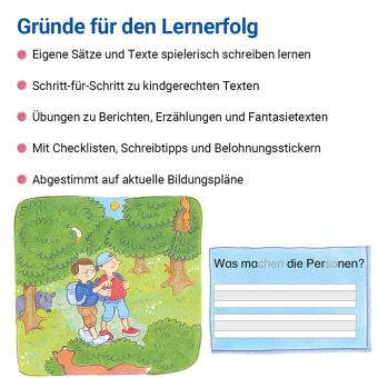 Das Übungsheft Texte schreiben 1./2. Schuljahr