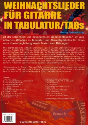 Weihnachtslieder für Gitarre in Tabulatur / TABs