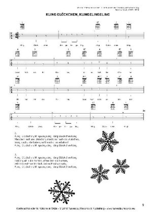 Weihnachtslieder für Gitarre in Tabulatur / TABs