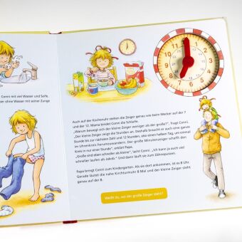Conni-Pappbilderbuch: Conni lernt die Uhrzeit