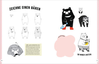 Witzige Tiere zeichnen