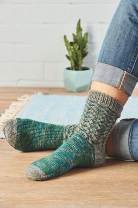 Socken mit Hebemaschen