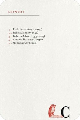 Das große Literaturquiz von A bis Z (Spiel)