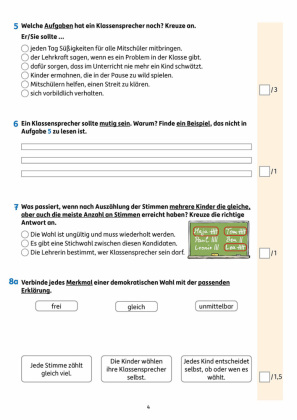 Übungsheft mit Tests im Sachunterricht 3. Klasse