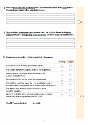 Übungsheft mit Tests im Sachunterricht 3. Klasse