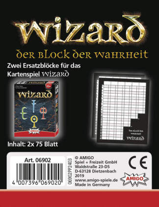 Wizard - der Block der Wahrheit, 2 Ersatzblöcke (Spiel-Zubehör)