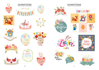 Bullet Journal - Stickerbuch Happy Easter: 600 frühlingshafte Schmuckelemente für die Osterzeit