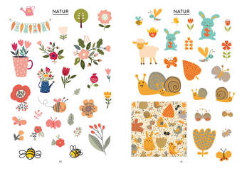 Bullet Journal - Stickerbuch Happy Easter: 600 frühlingshafte Schmuckelemente für die Osterzeit