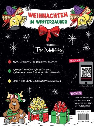 Malbuch Weihnachten im Winterzauber: Zauberhaftes Ausmalbuch zum Entspannen im Herbst, Winter & zu Weihnachten