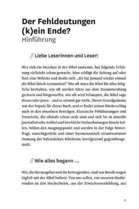 Bibel falsch verstanden