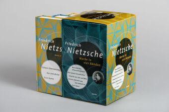 Friedrich Nietzsche, Werke in vier Bänden (Menschliches, Allzu Menschliches - Also sprach Zarathustra - Jenseits von Gut und Böse - Götzendämmerung/Der Antichrist/Ecce Homo) (4 Bände im Schuber)