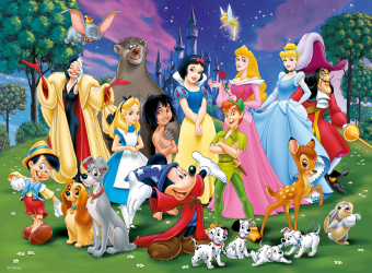 Kinderpuzzle 200 XXL Teile - Disney Classics - Disney Lieblinge