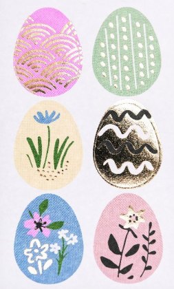Sticker Ostern, Ostereier FSC Mix 
