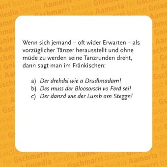 Gräschkurs Fränkisch - Das Quiz (Spiel)