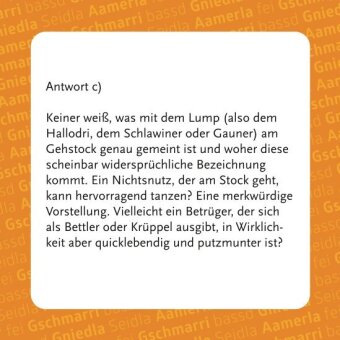 Gräschkurs Fränkisch - Das Quiz (Spiel)