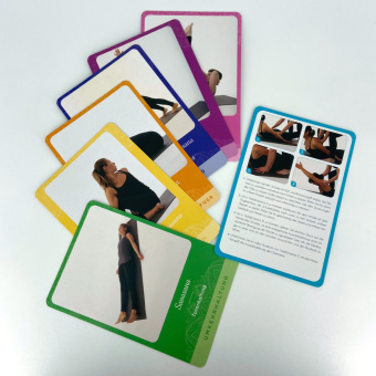 Yoga-Haltungen korrigieren, Übungskarten mit Begleitbuch