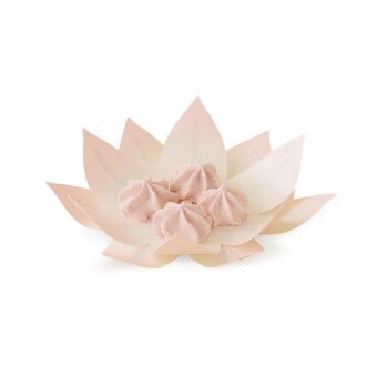 Flexible Hanji-Papierschale Wasserlilie Blassrosa