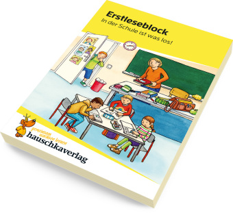 Lese-Rätselblock - In der Schule ist was los! Lesen lernen 1. Klasse