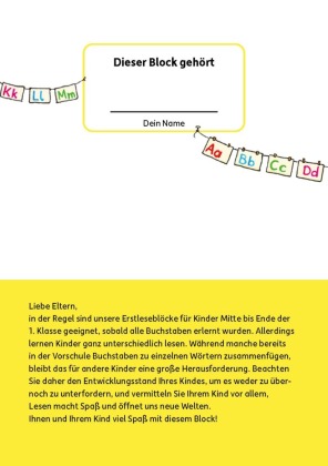 Lese-Rätselblock - In der Schule ist was los! Lesen lernen 1. Klasse