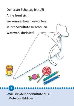 Lese-Rätselblock - In der Schule ist was los! Lesen lernen 1. Klasse